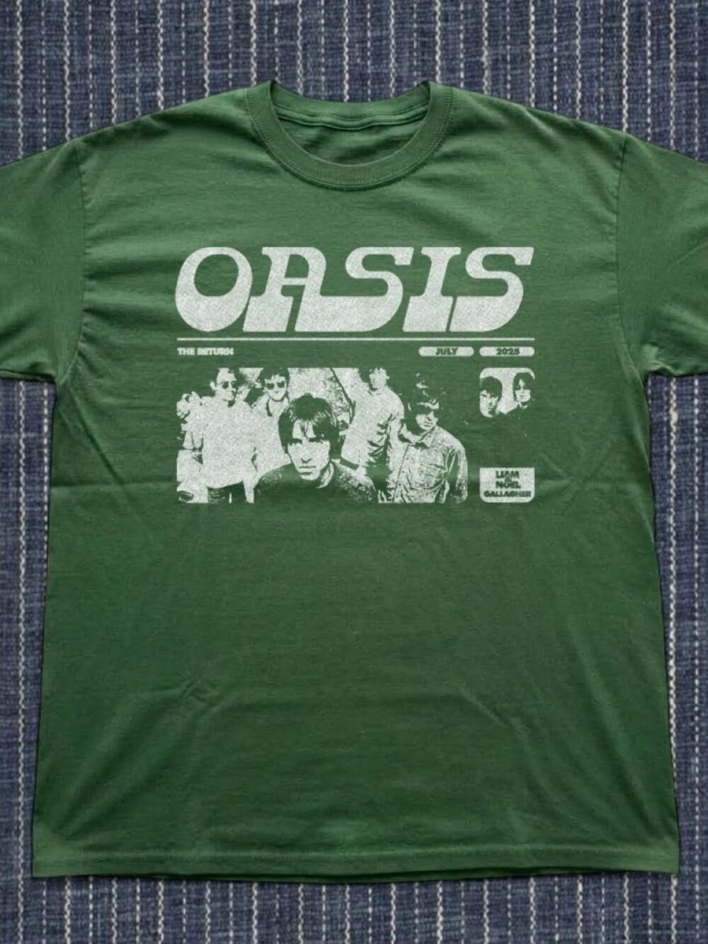 Green Oasis Band Graphic T-shirt